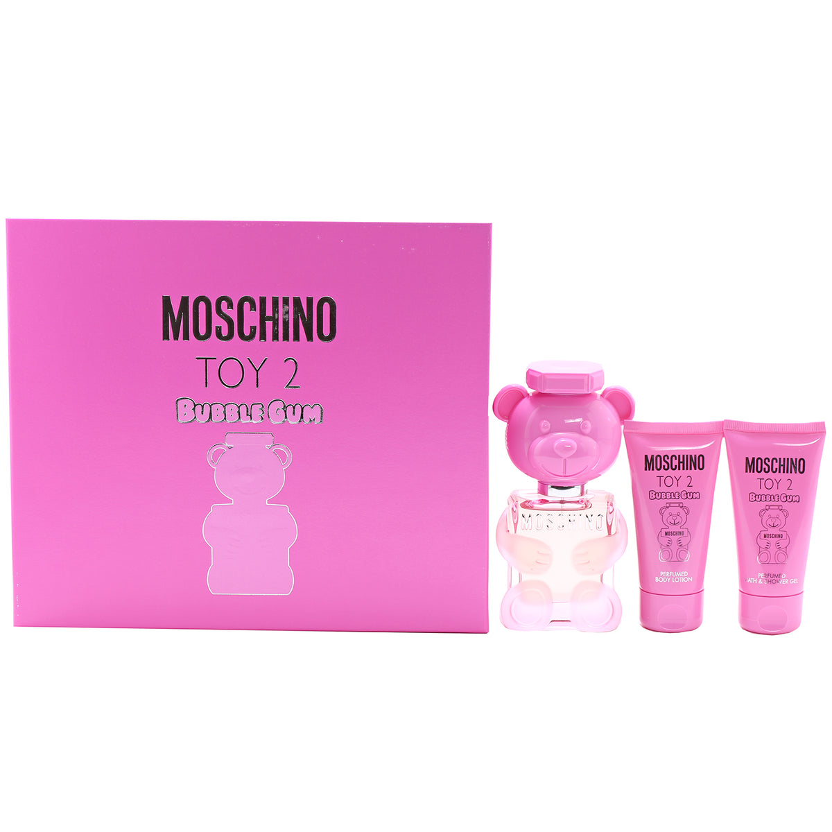 MOSCHINO TOY 2 BUBBLE GUM SET 1.7 EDT/ 1.7 B&SG/ 1.7 BL SET
