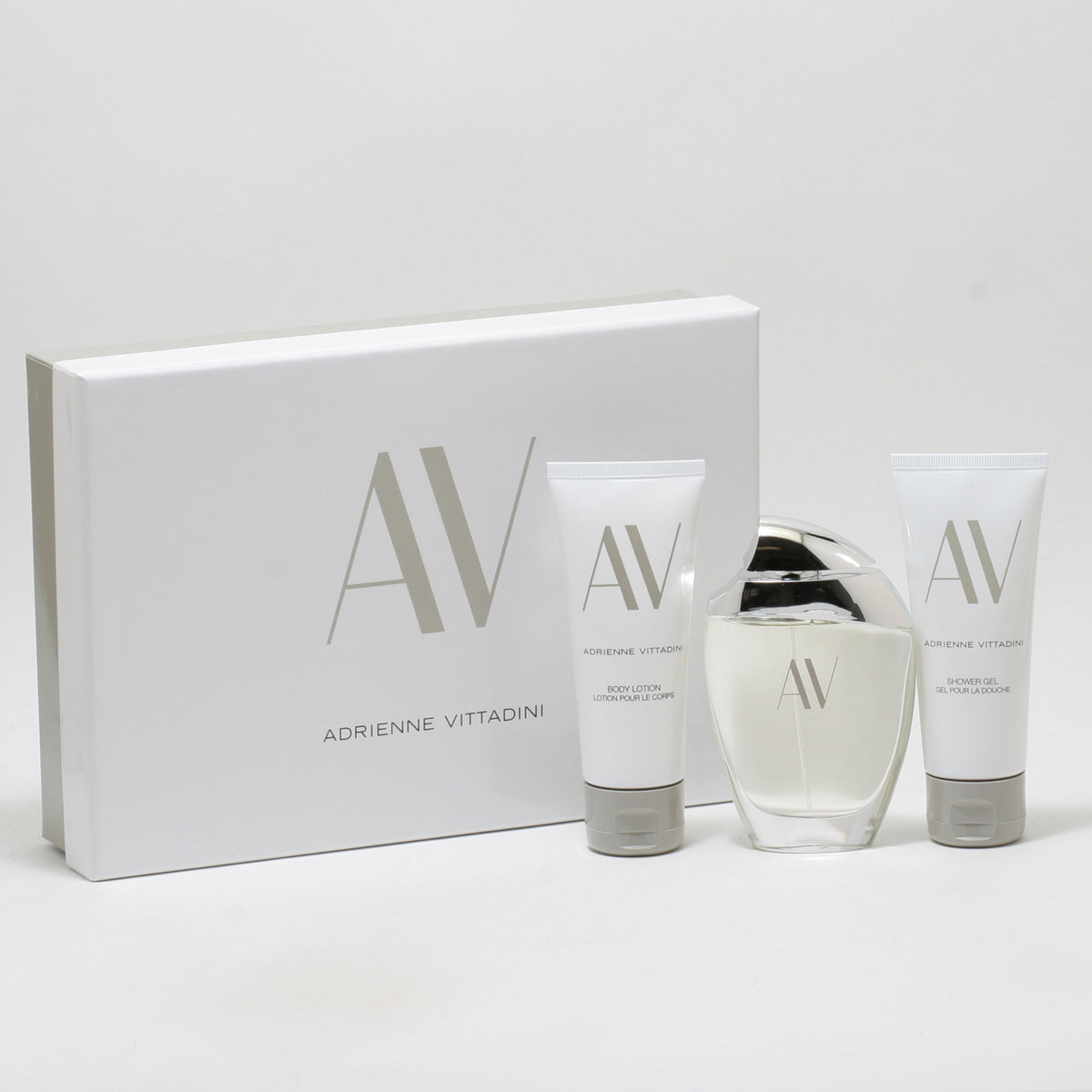 AV by ADRIENNE VITTADINI 3 OZ SP/3.4 OZ BLTN/3.4 OZ SG SET