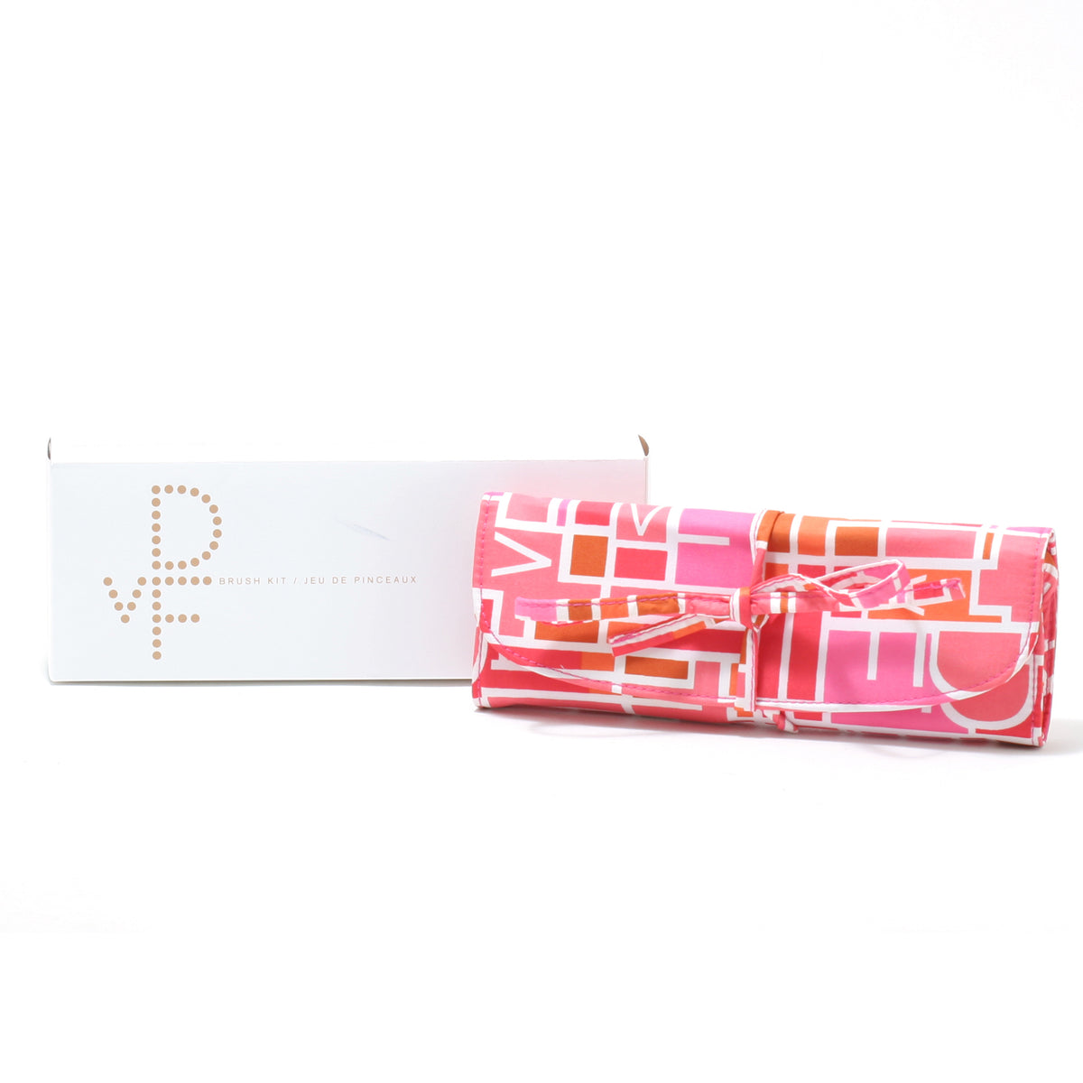 DIANE VON FURSTENBERG COSMETIC BAG ROLL FOR BRUSHES (EMPTY) BRUSH
