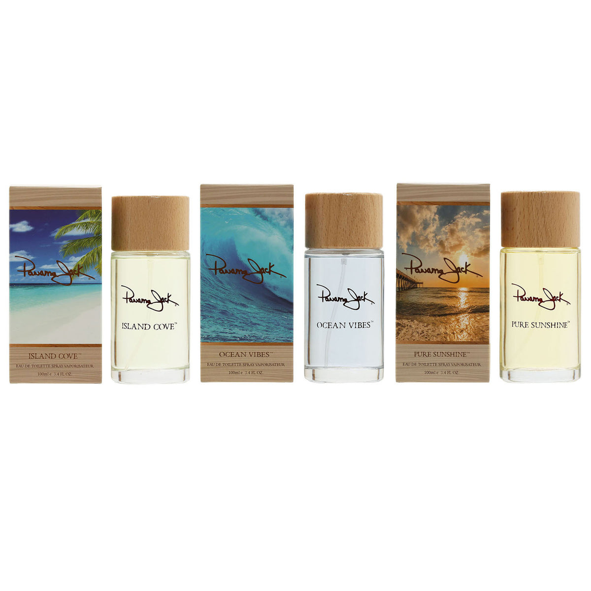TRIO PANAMA JACK 3.4 SPRAY ISLAND COVE/OCEAN VIBE/PUR SUN TRIO