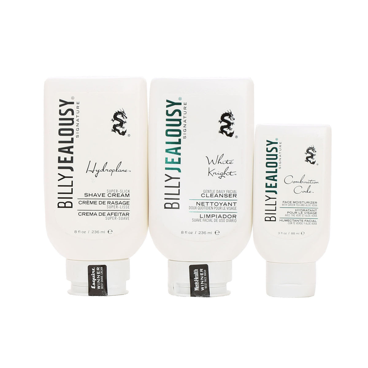 BILLY JEALOUSY FULL SIZE SHAVE TRIO/FACE CLEAN/MOIST/SHAVE CR TRIO