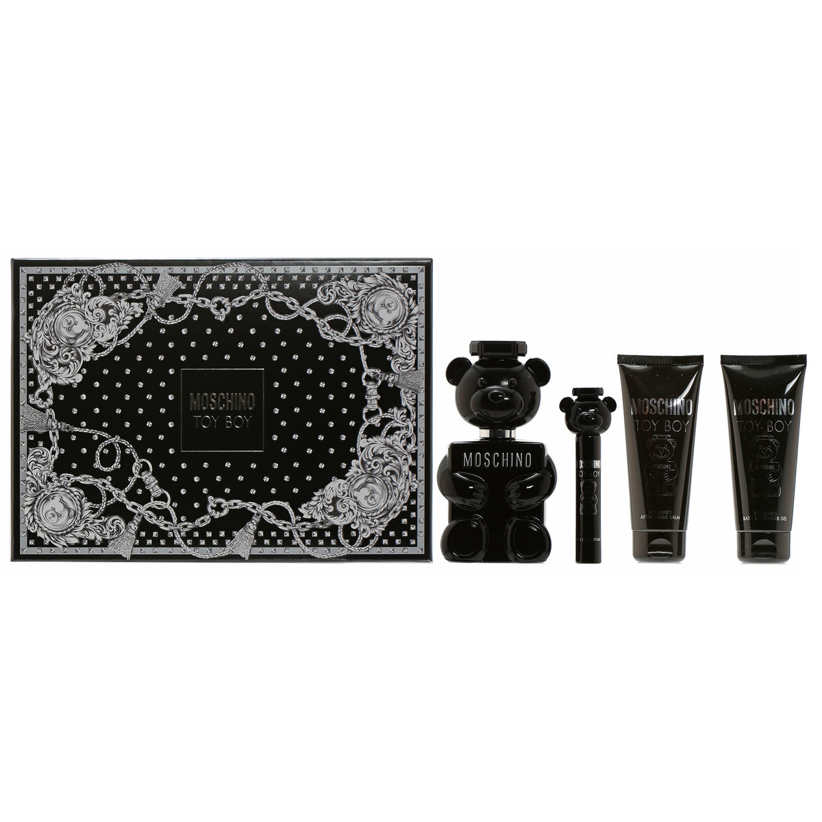 MOSCHINO TOY BOY MEN SET 3.4 EDP/ 3.4 BSG/ 3.4 ASB/ 0.3 EDP SET