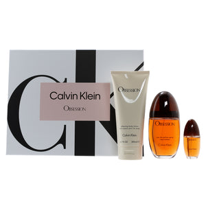 OBSESSION by CALVIN KLEIN SET LADIES 3.3 EDP/6.7 BL/ 0.5 EDP SET