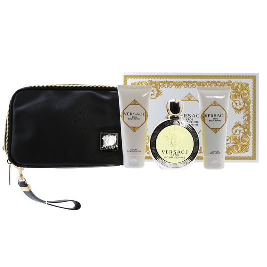 VERSACE EROS POUR FEMME SET 3.4 EDP/3.4BL/3.4 B&SG/BAG SET