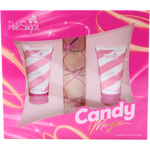 PINK SUGAR by AQUOLINA SET 3.4 EDT/ 1.7 SG/ 1.7 BL SET