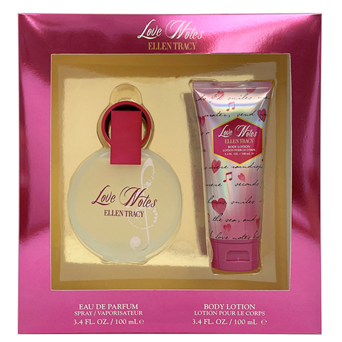 ELLEN TRACY LOVE NOTES SET 3.4 EDP/ 3.4 BL WINDOW BOX SET
