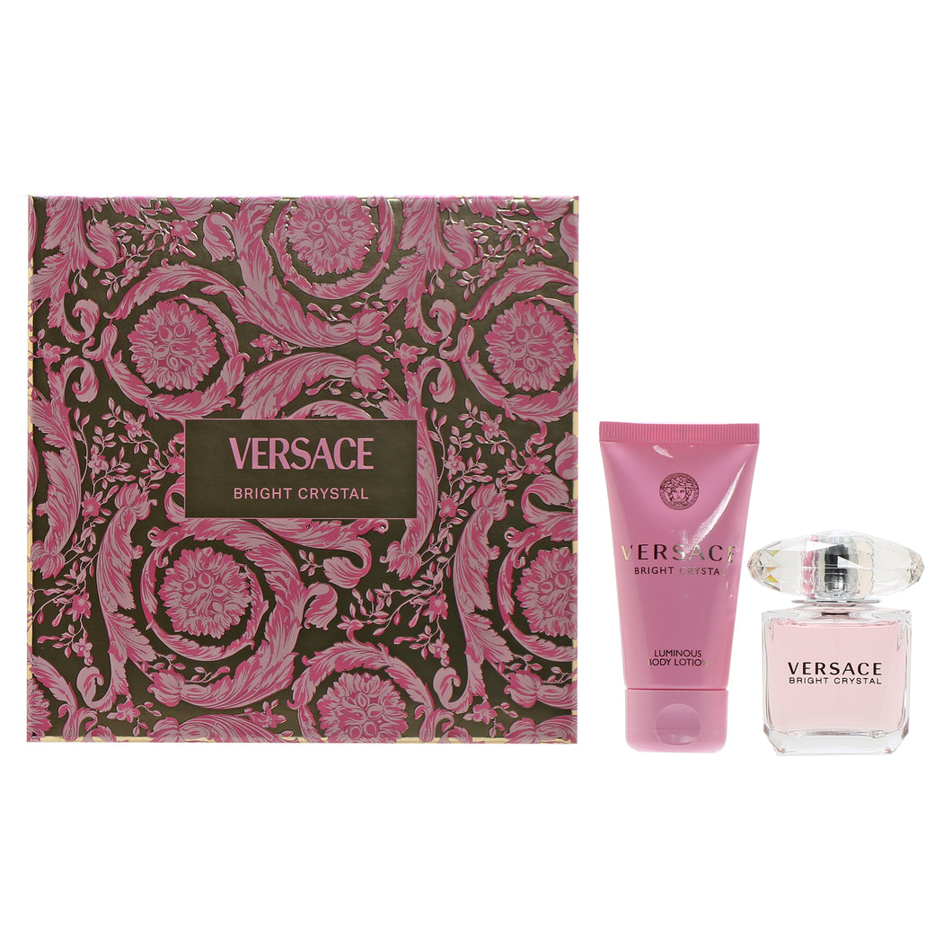 VERSACE BRIGHT CRYSTAL SET 1 OZ EDT/1.7 BL SET