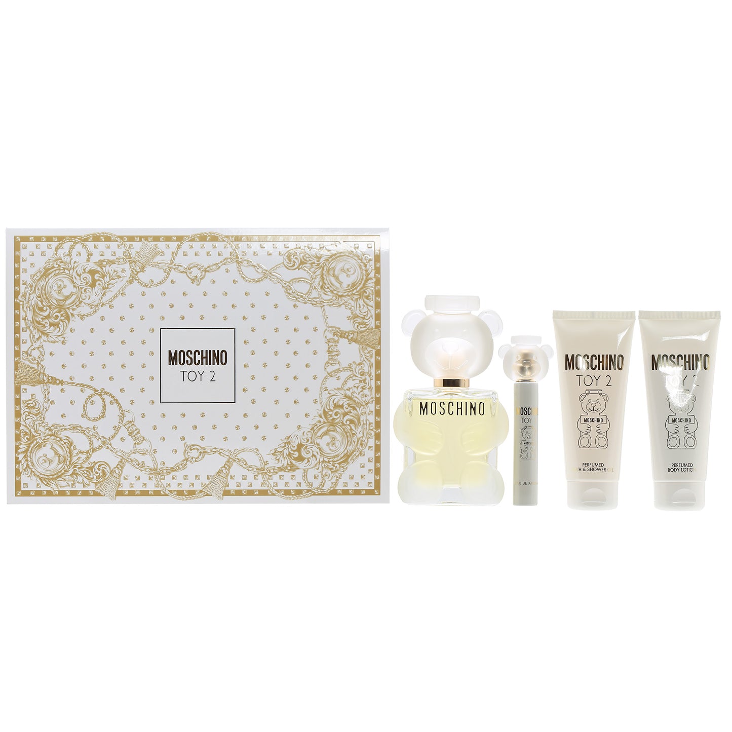 MOSCHINO TOY 2 SET 3.4 EDP/ 3.4 BL/3.4 SG/0.3 EDP SET