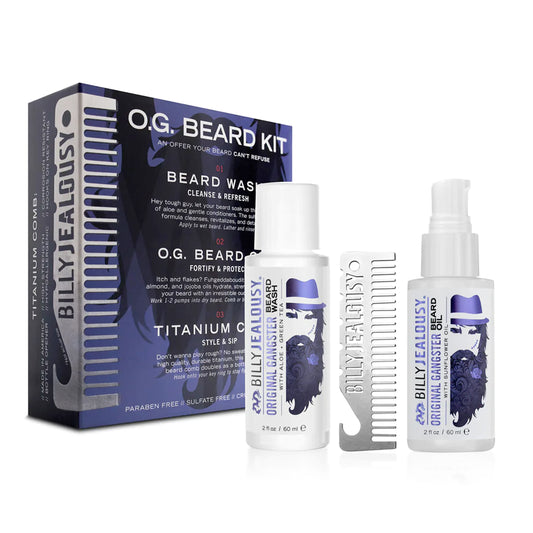 BILLY JEALOUSY OG KIT WASH/OIL/TITANIUM COM SET