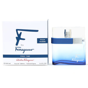 FERRAGAMO F FREE TIME MEN EDT SPRAY 3.4 OZ