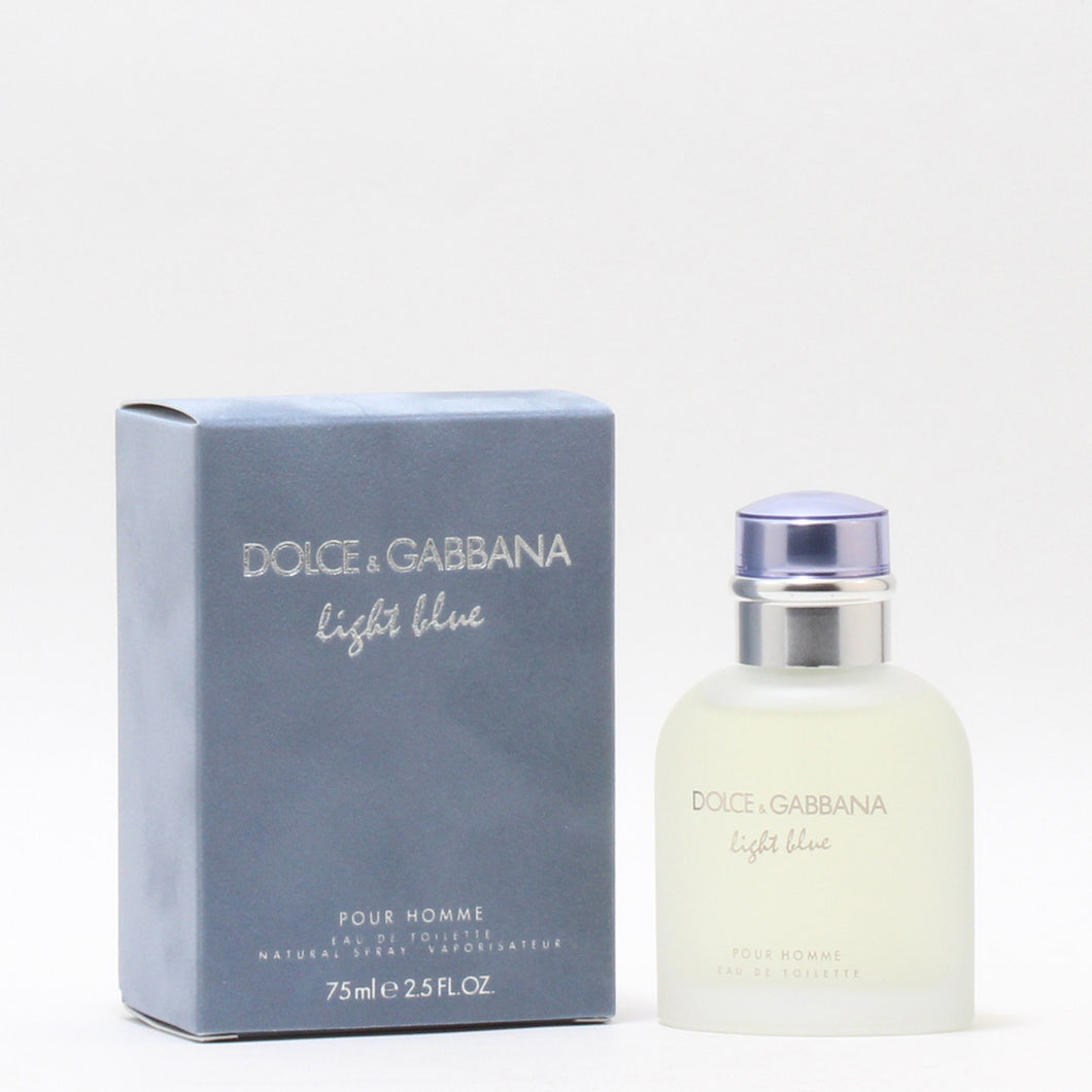 DOLCE & GABBANA LIGHT BLUE POUR HOMME - EDT SPRAY 2.5 OZ