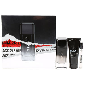 CAROLINA HERRERA 212 VIP BLACK SET 3.4 EDP/0.3 EDP/3.4 B&SG SET