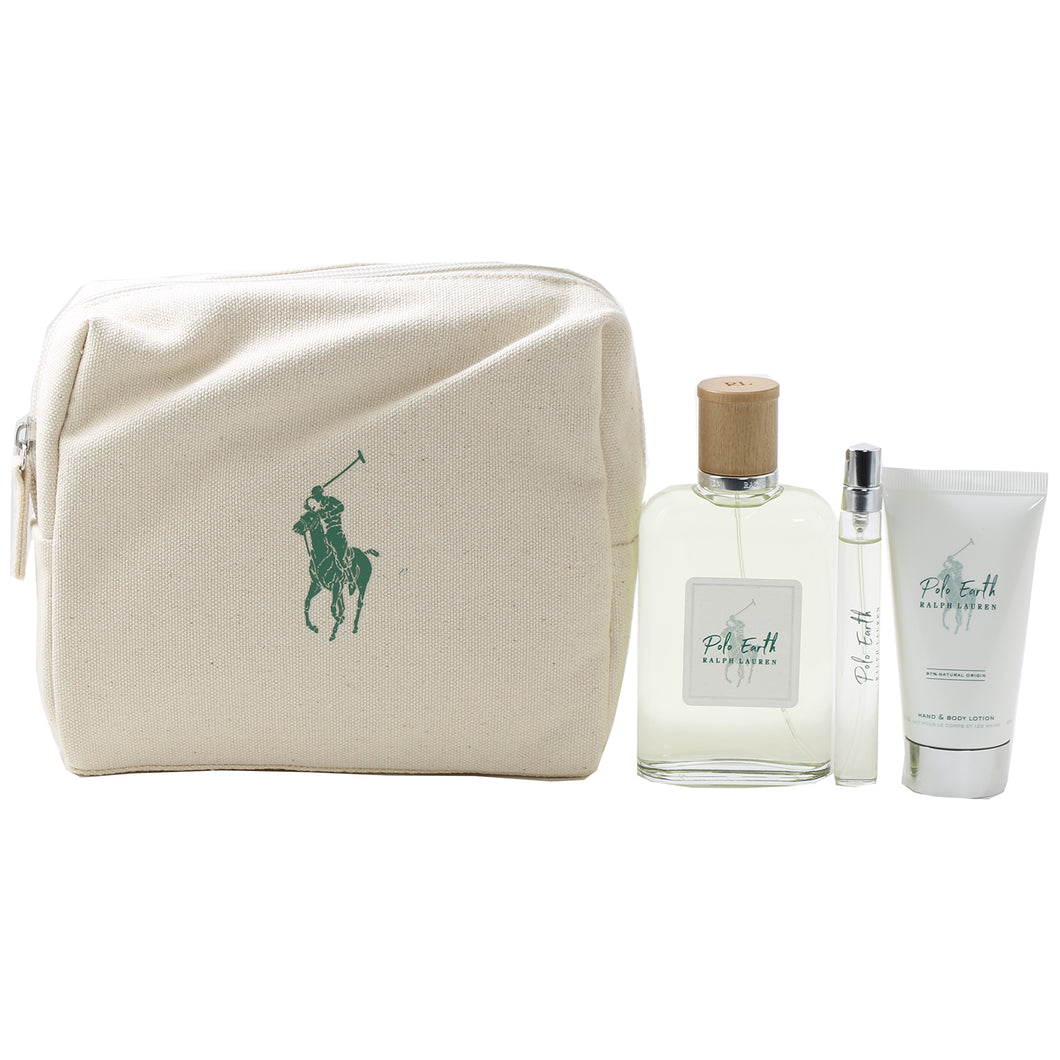 POLO EARTH by RALPH LAUREN MEN SET 3.4 EDT/0.34 EDT/1.7HBL SET