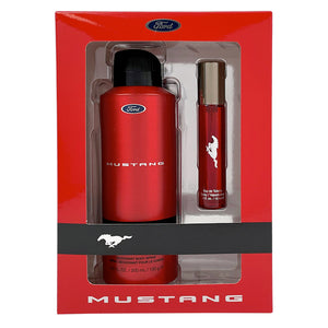 MUSTANG RED MENS SET 6.7 BODY SPRAY/ .5 EDT SET