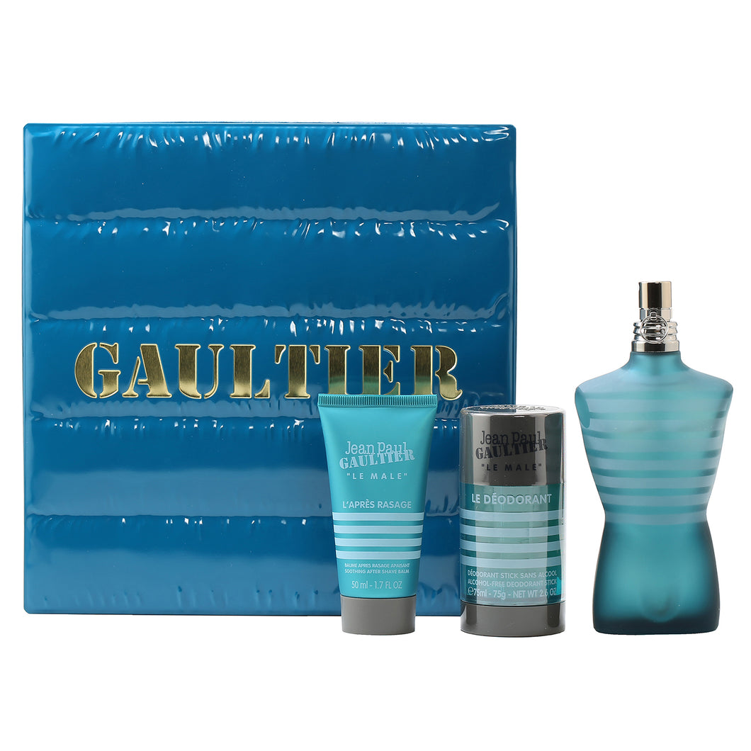 JEAN PAUL GAULTIER LE MALE 4.2 EDT/1.7 ASB/2.6 DEO SET