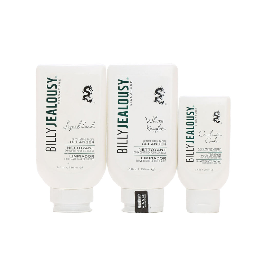 BILLY JEALOUSY FULL SIZE FACE TRIP/FC/MOIST/EXFOLIATOR TRIO