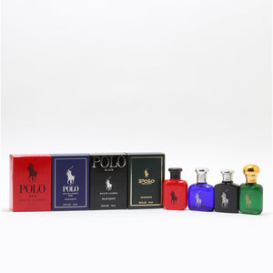 POLO MINI MENS COFFRET - .5OZ (BLACK/BLUE/RED/POLO) SET