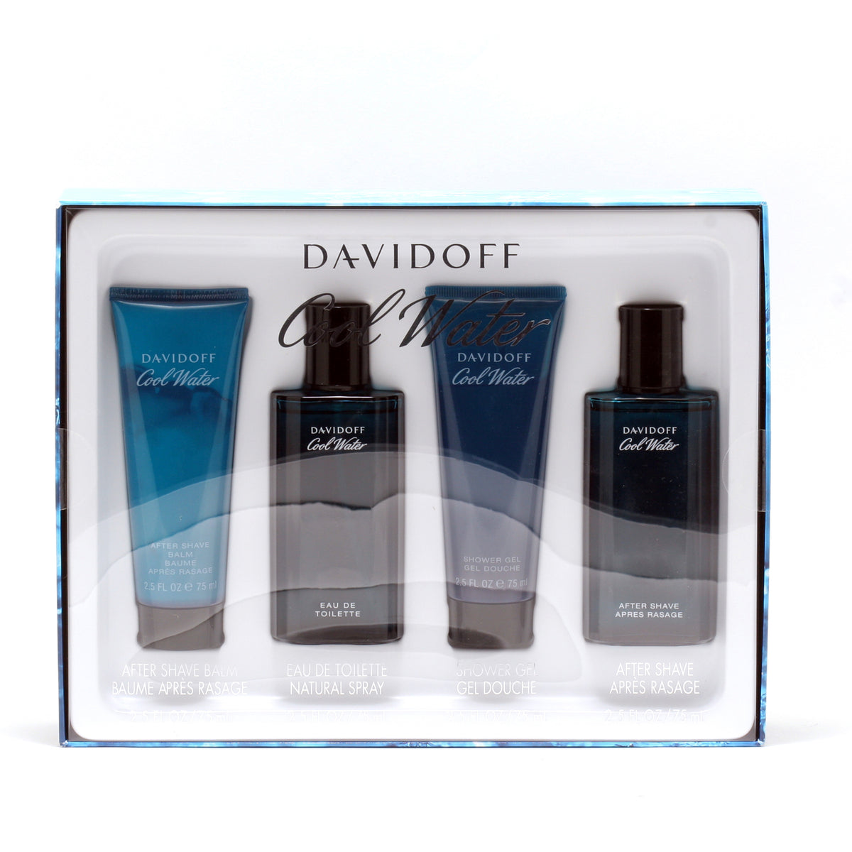 COOL WATER MEN by DAVIDOFF 2.5SP/2.5AS/2.5SG/2.5ASB SET