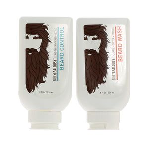 DUO BILLY JEALOUSY SHAVE BEARD WASH 8OZ/BEARD CONTROL 8OZ DUO