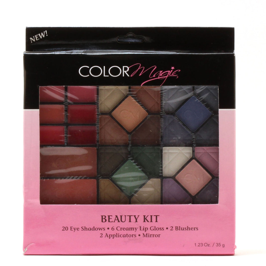 PREPACK BEAUTY KIT EYE SHADOW 20 PC/LIP GLOSS 6PC/BLUSH 2 PC PPK