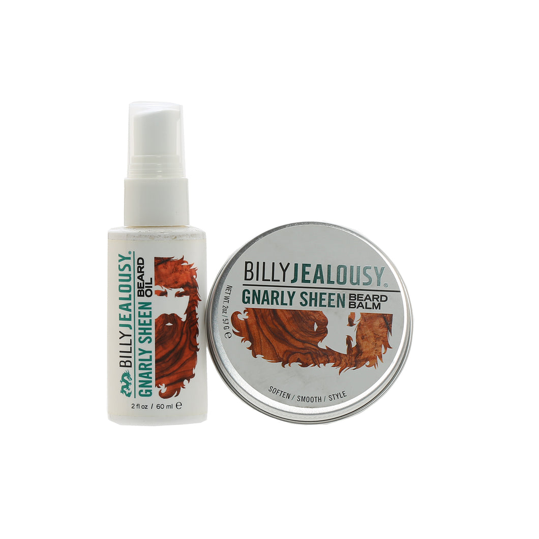 DUO BILLY JEALOUSY GNARLY SHEEN BEARD BALM &OIL 2 OZ DUO