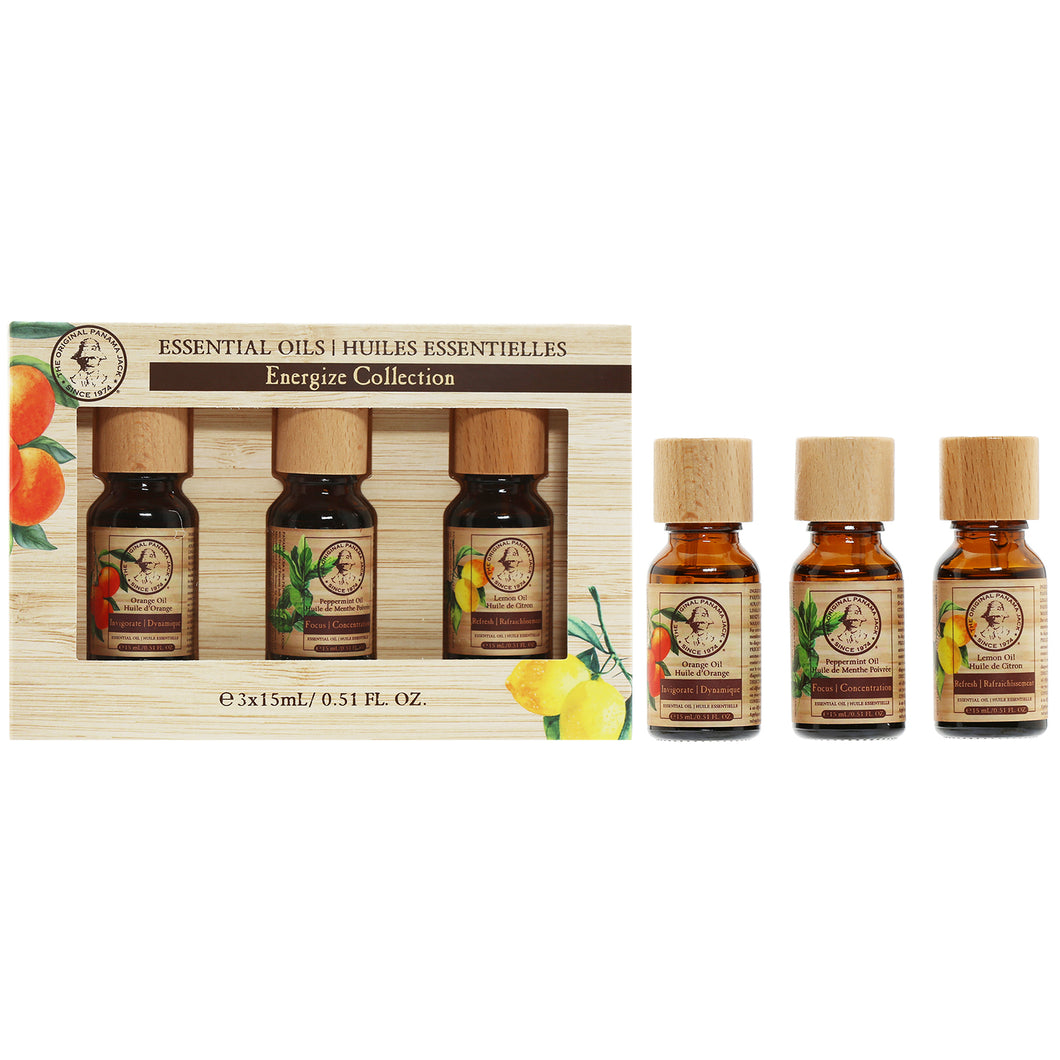 PANAMA JACK ESSENTIAL OIL ENERGIZE 3 PC SET SET